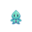 Waterie character - idle animation